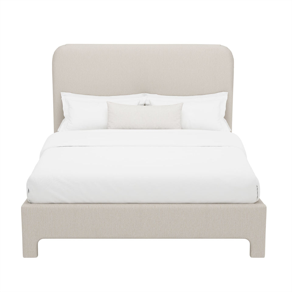 Layton Rounded-Corner Upholstered Full Bed