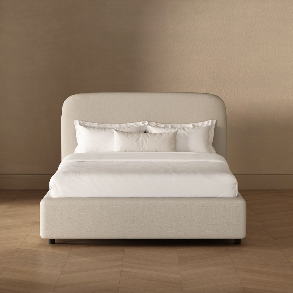 Flair Rounded Upholstered Full Bed