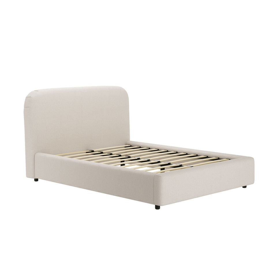 Flair Rounded Upholstered Full Bed