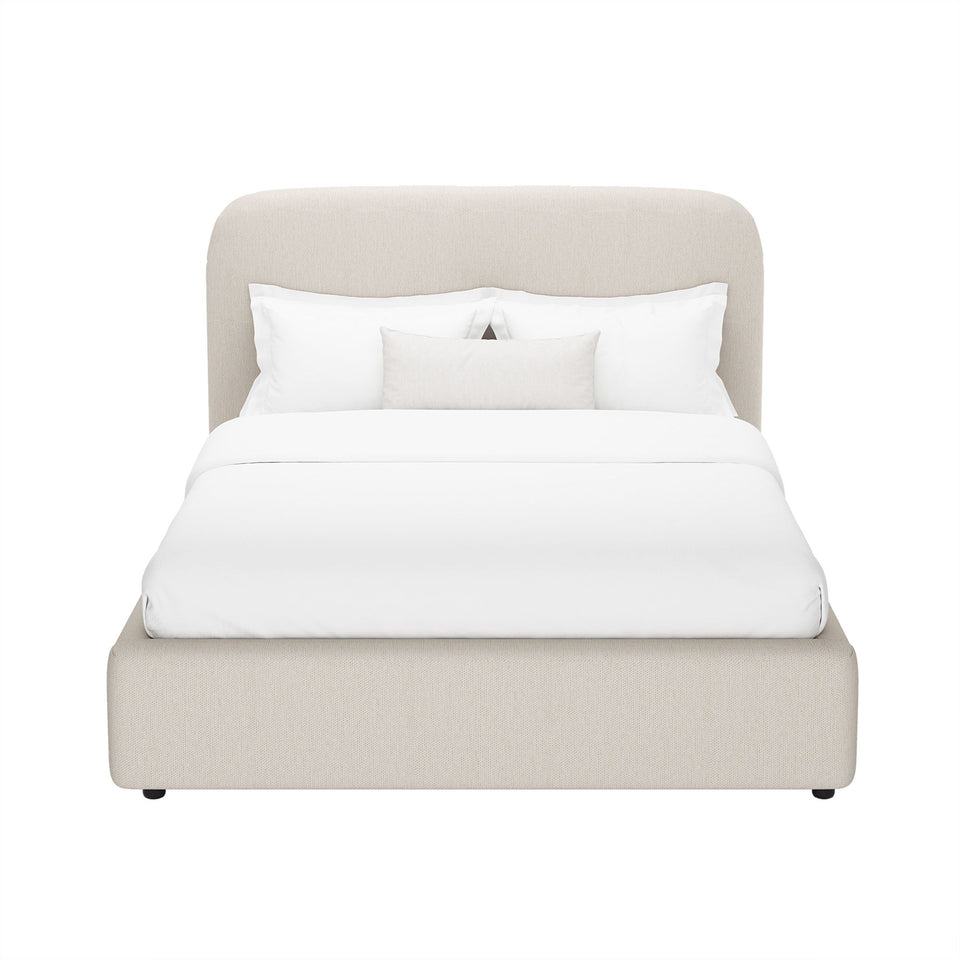 Flair Rounded Upholstered Full Bed