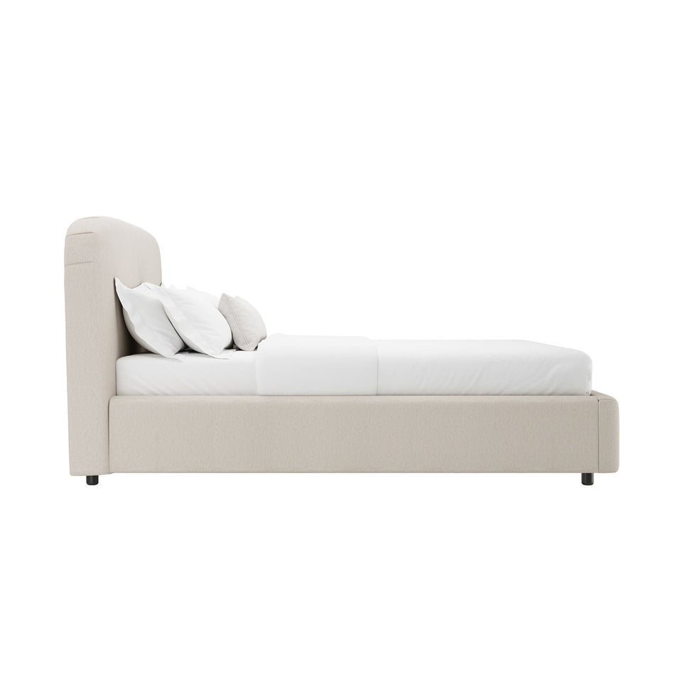 Flair Rounded Upholstered Full Bed