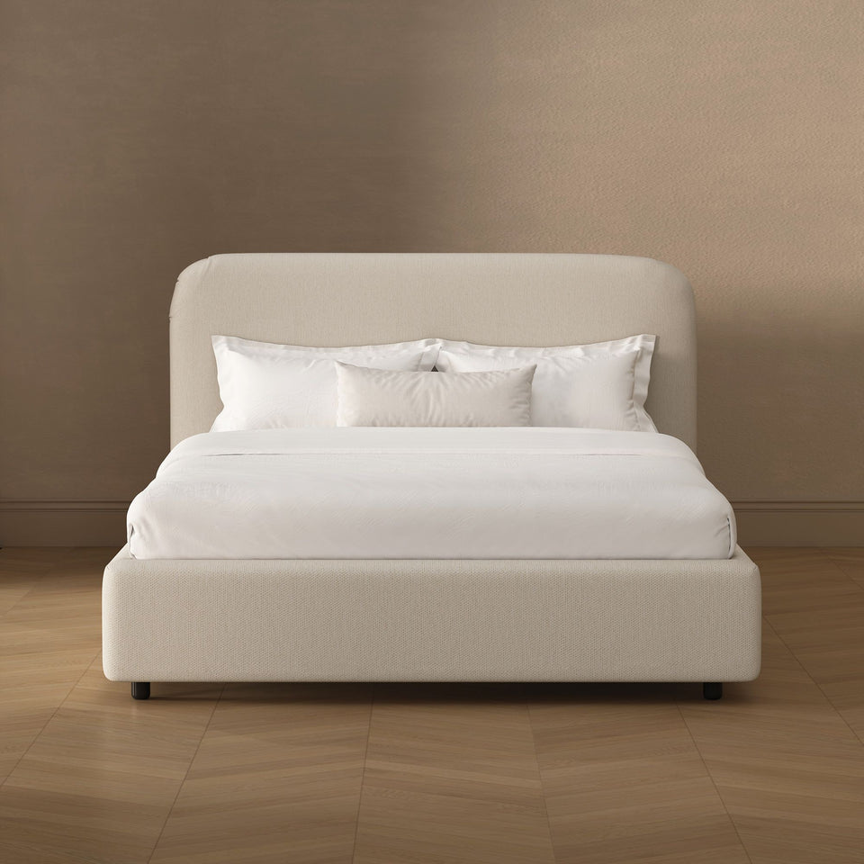Flair Rounded Upholstered Queen Bed