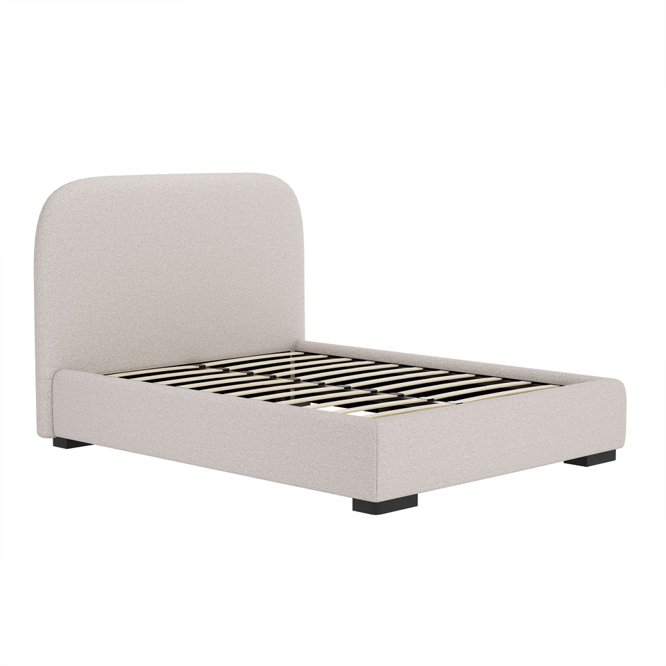 Clifton Rounded-Edge Upholstered Full Bed