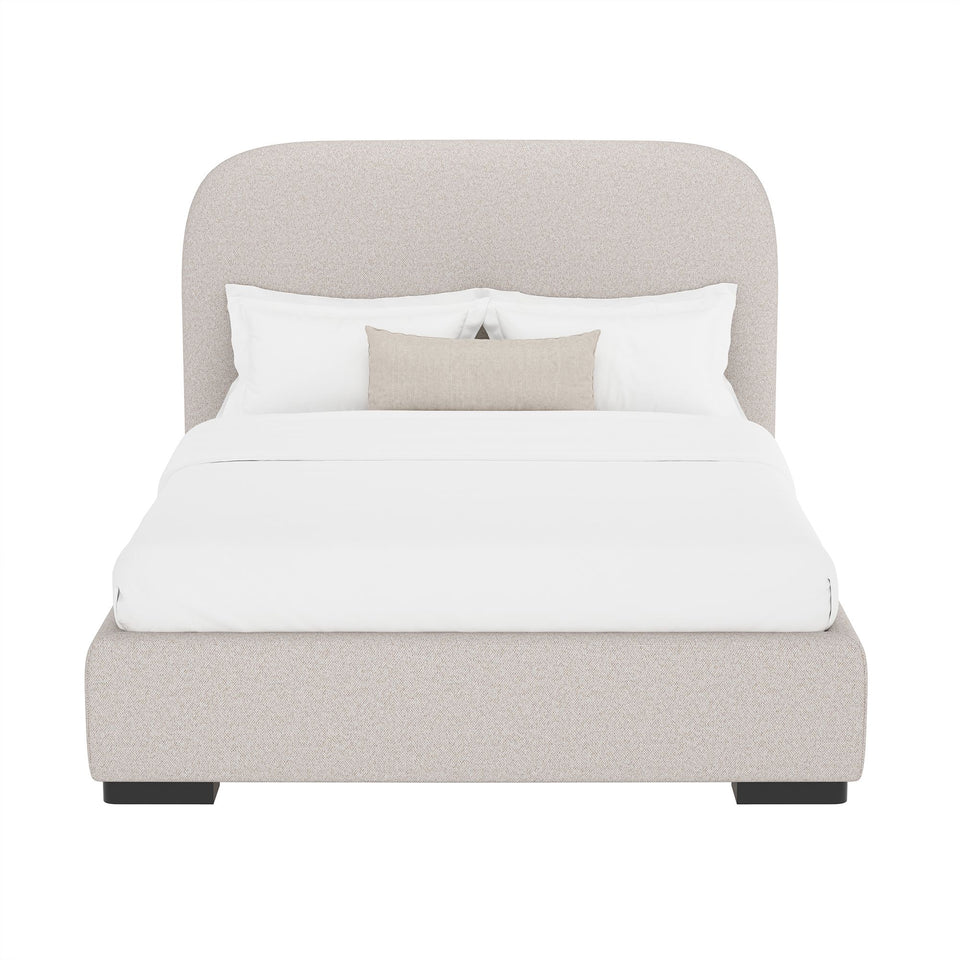 Clifton Rounded-Edge Upholstered Full Bed