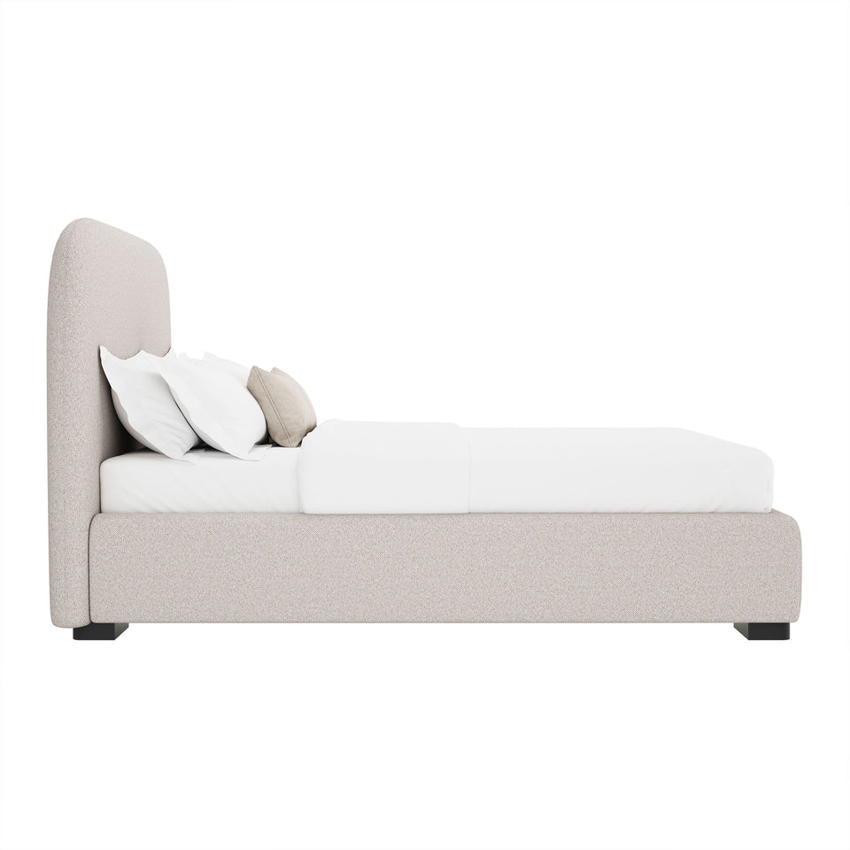 Clifton Rounded-Edge Upholstered Full Bed