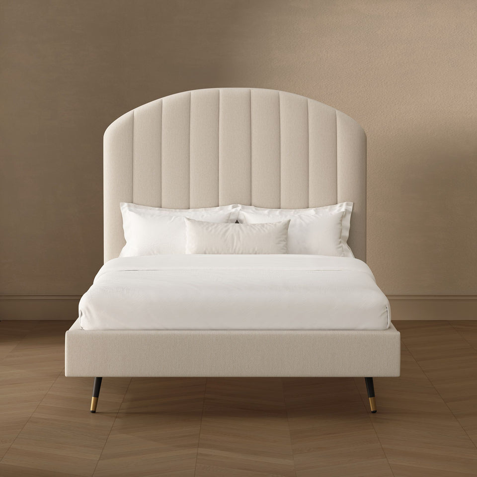 Liraine Arched Channel Upholstered Full Bed