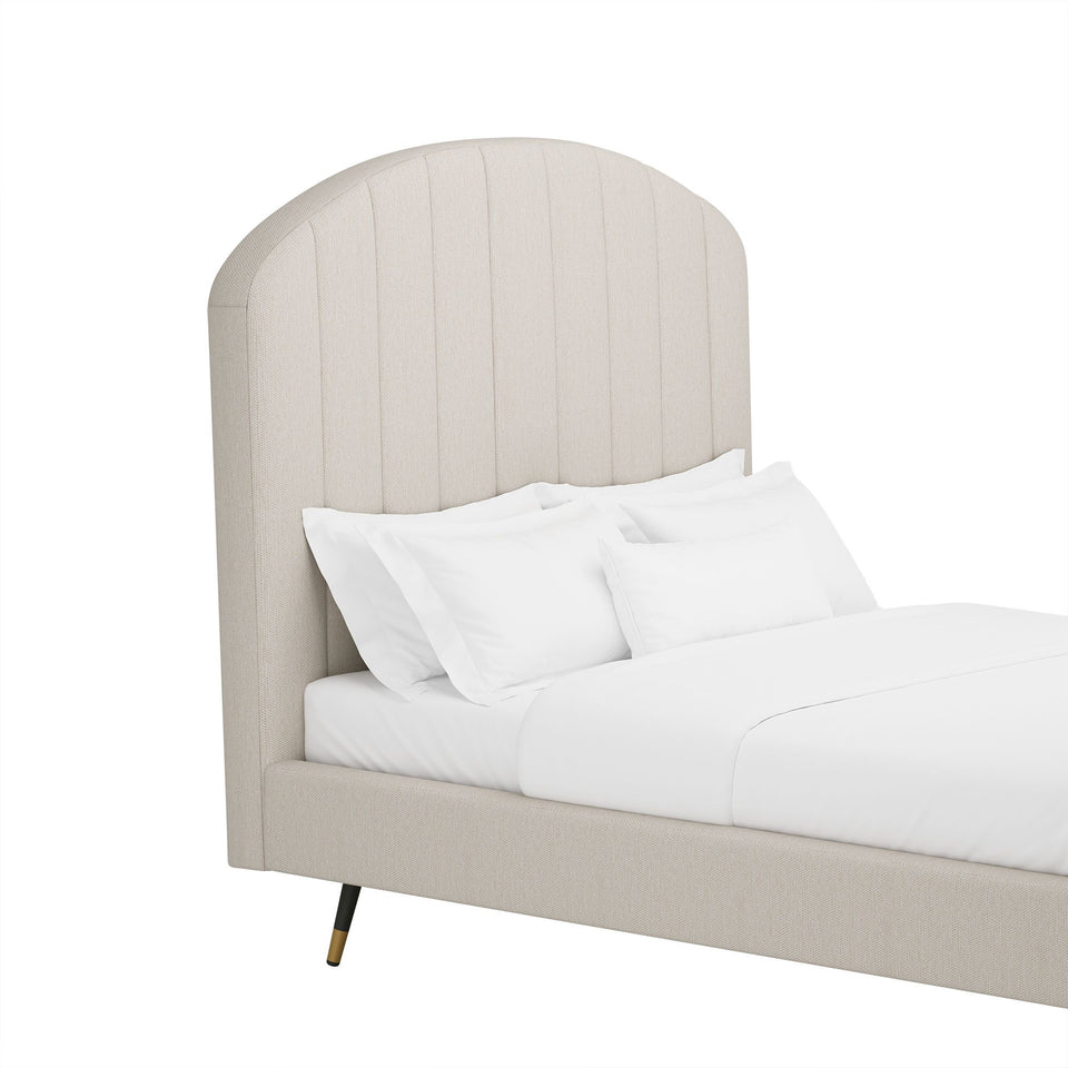 Liraine Arched Channel Upholstered Full Bed