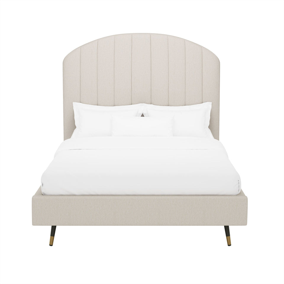 Liraine Arched Channel Upholstered Full Bed