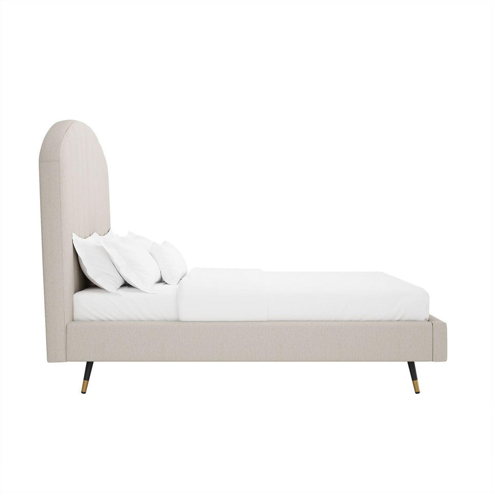 Liraine Arched Channel Upholstered Full Bed