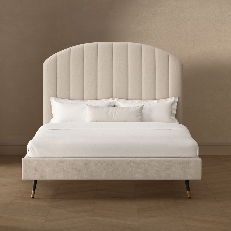 Liraine Arched Channel Upholstered Queen Bed