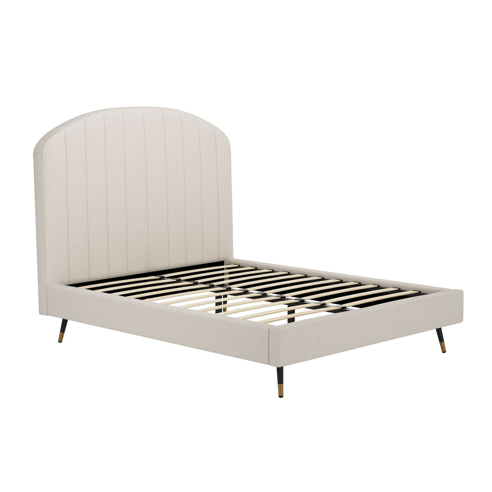Liraine Arched Channel Upholstered Queen Bed