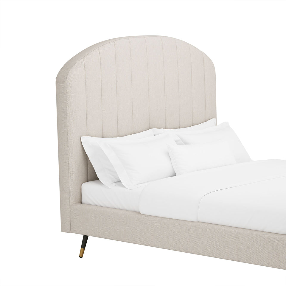 Liraine Arched Channel Upholstered Queen Bed