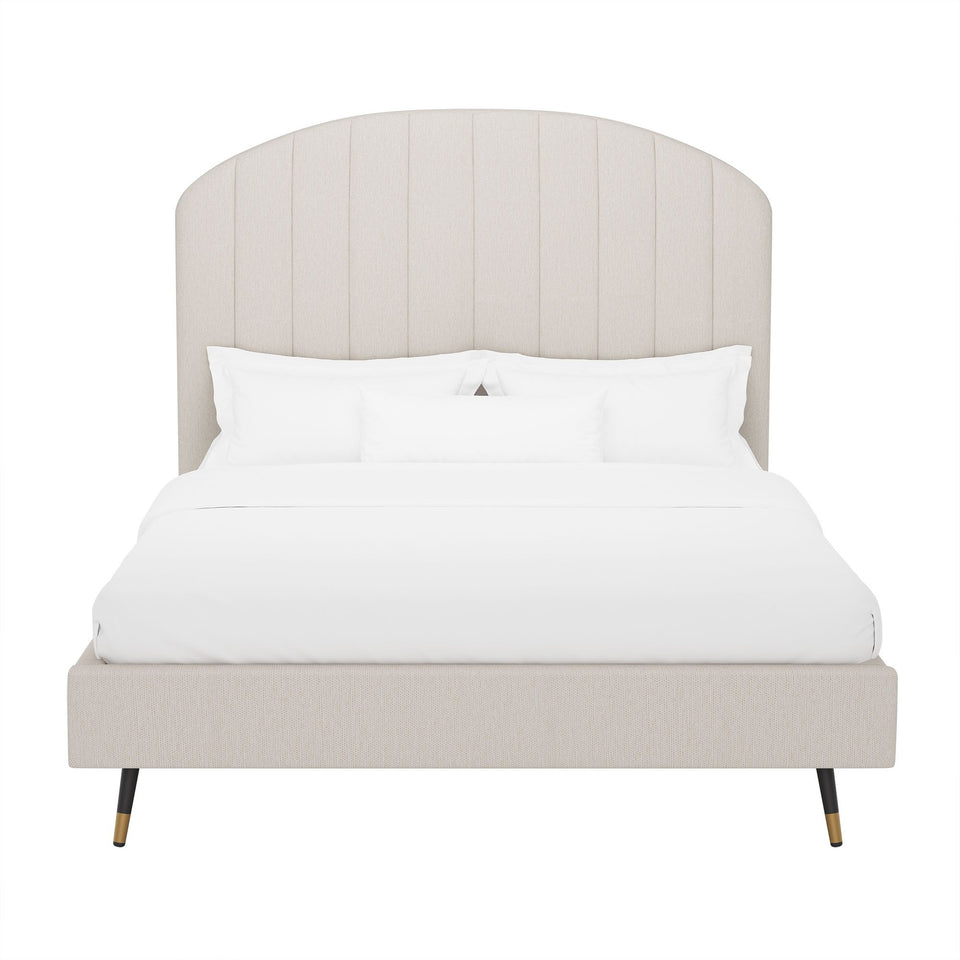 Liraine Arched Channel Upholstered Queen Bed
