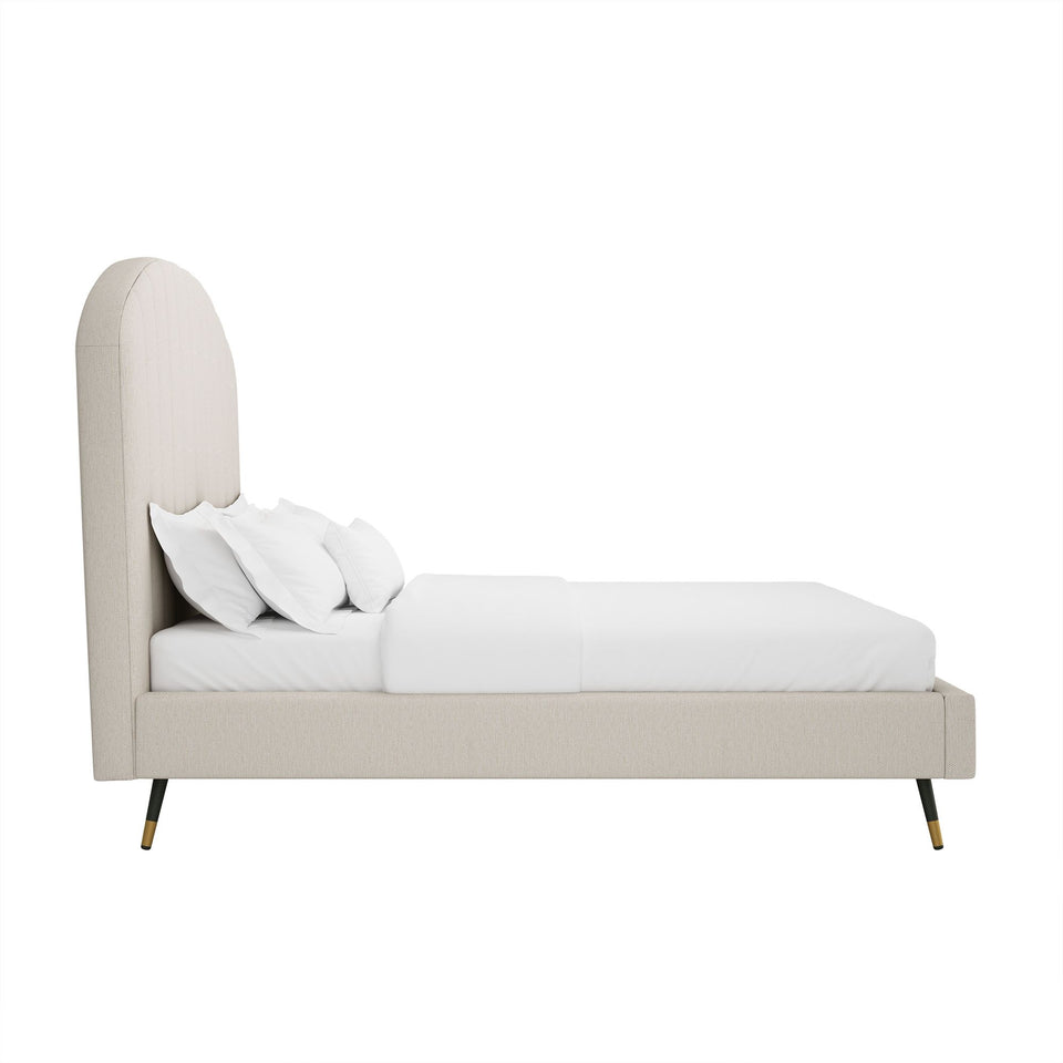 Liraine Arched Channel Upholstered Queen Bed