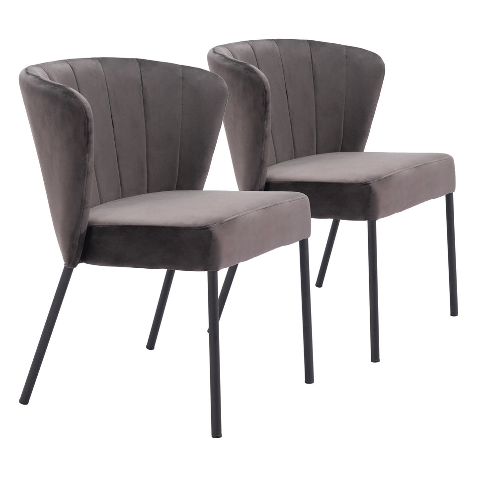 Aimee Dining Chair (Set of 2) Gray