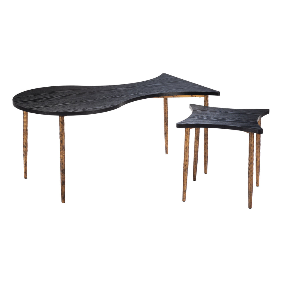 Norden Coffee Table Set (2-Piece) Black & Bronze
