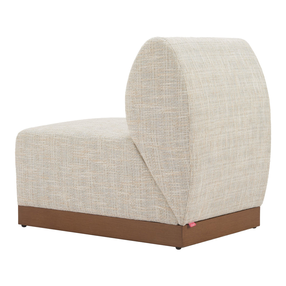 Christy Armless Chair Beige