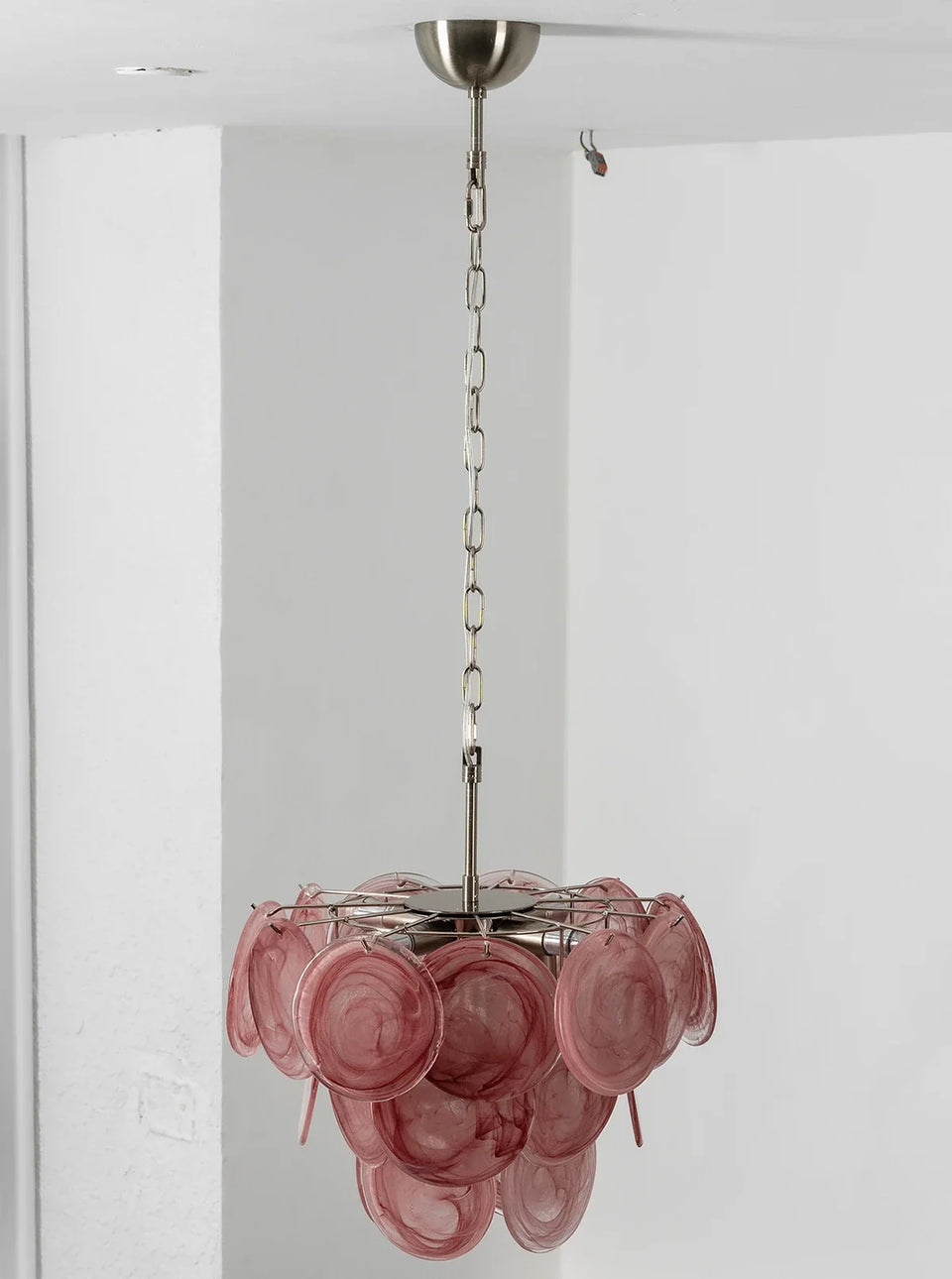 Retro Glass Disc Chandelier
