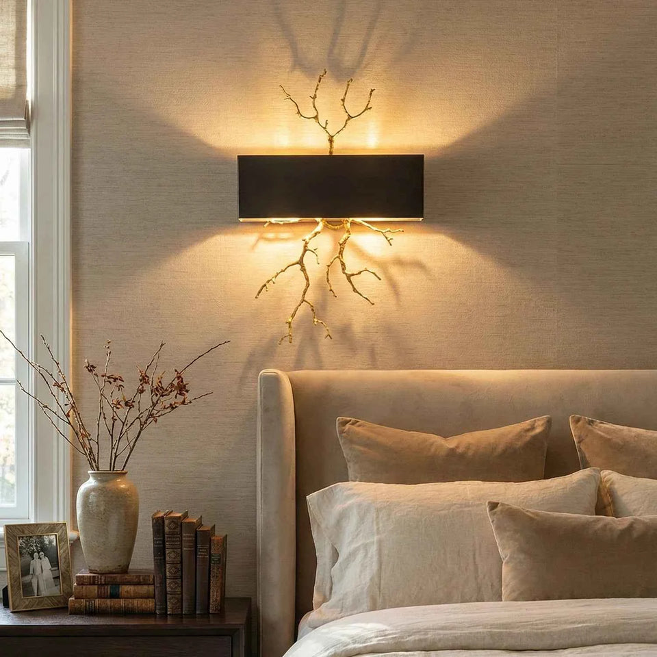 Brass Branch Wall Lamp