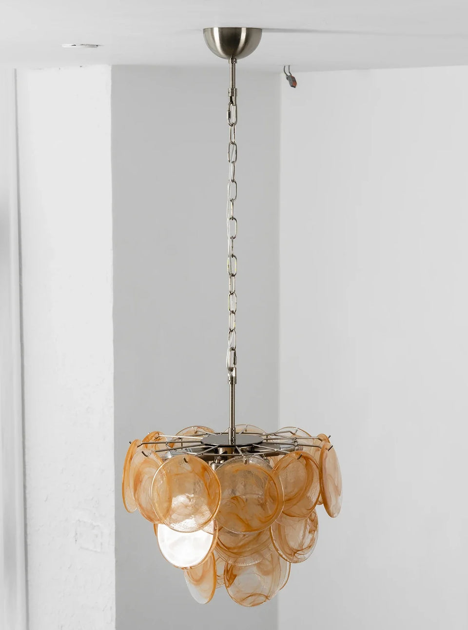Retro Glass Disc Chandelier
