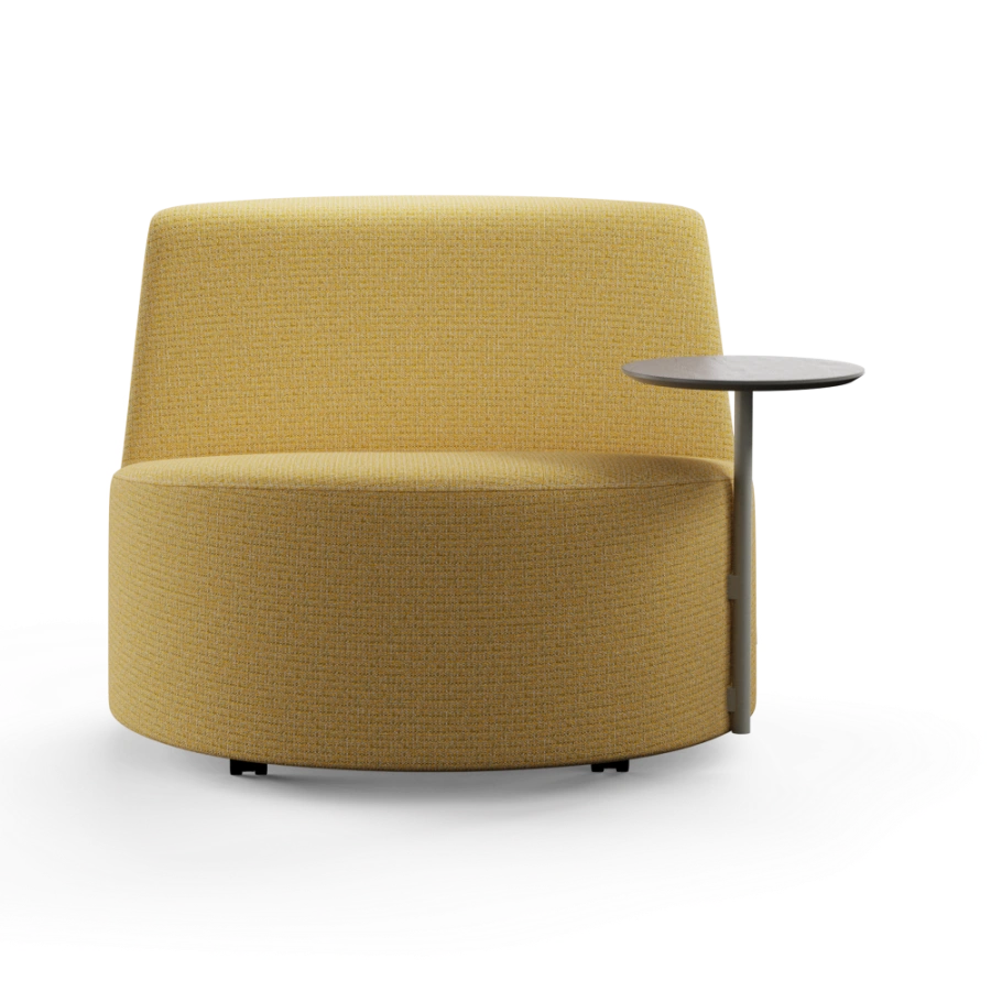 Bold Mobile Lounge Chair With Side Table