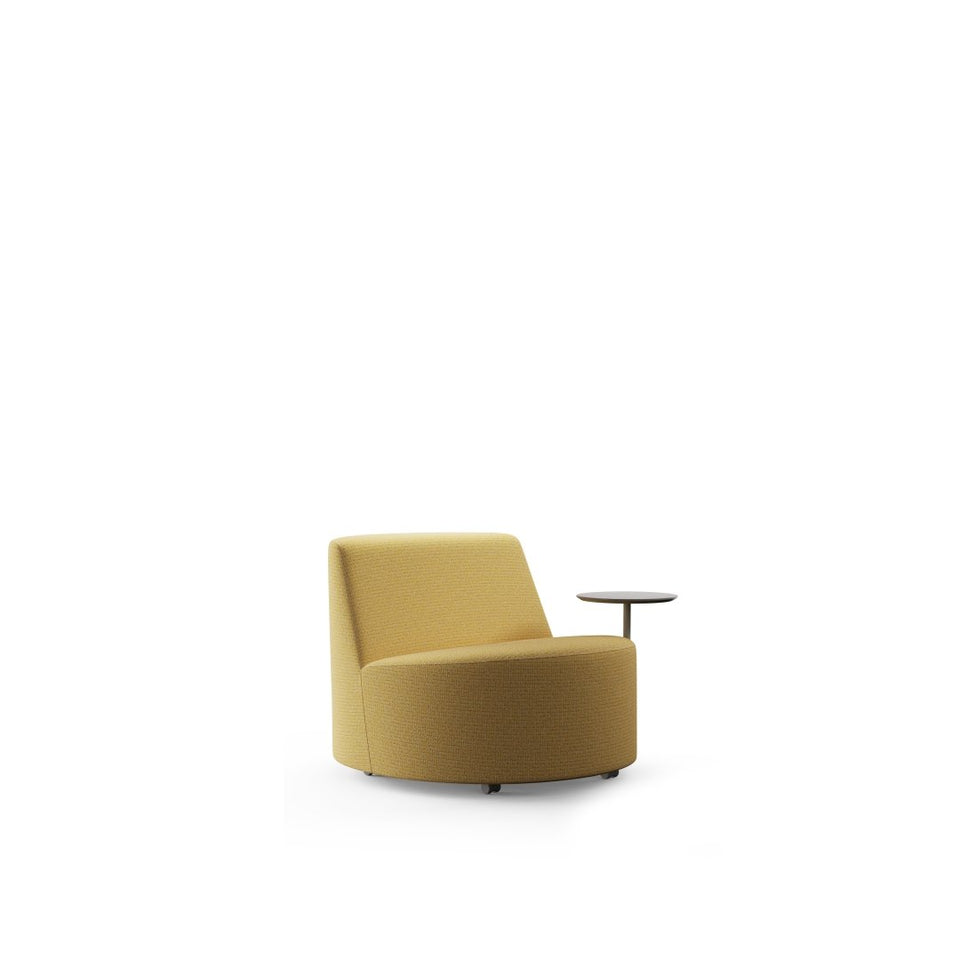 Bold Mobile Lounge Chair With Side Table