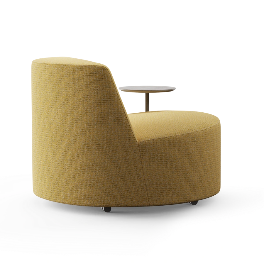 Bold Mobile Lounge Chair With Side Table