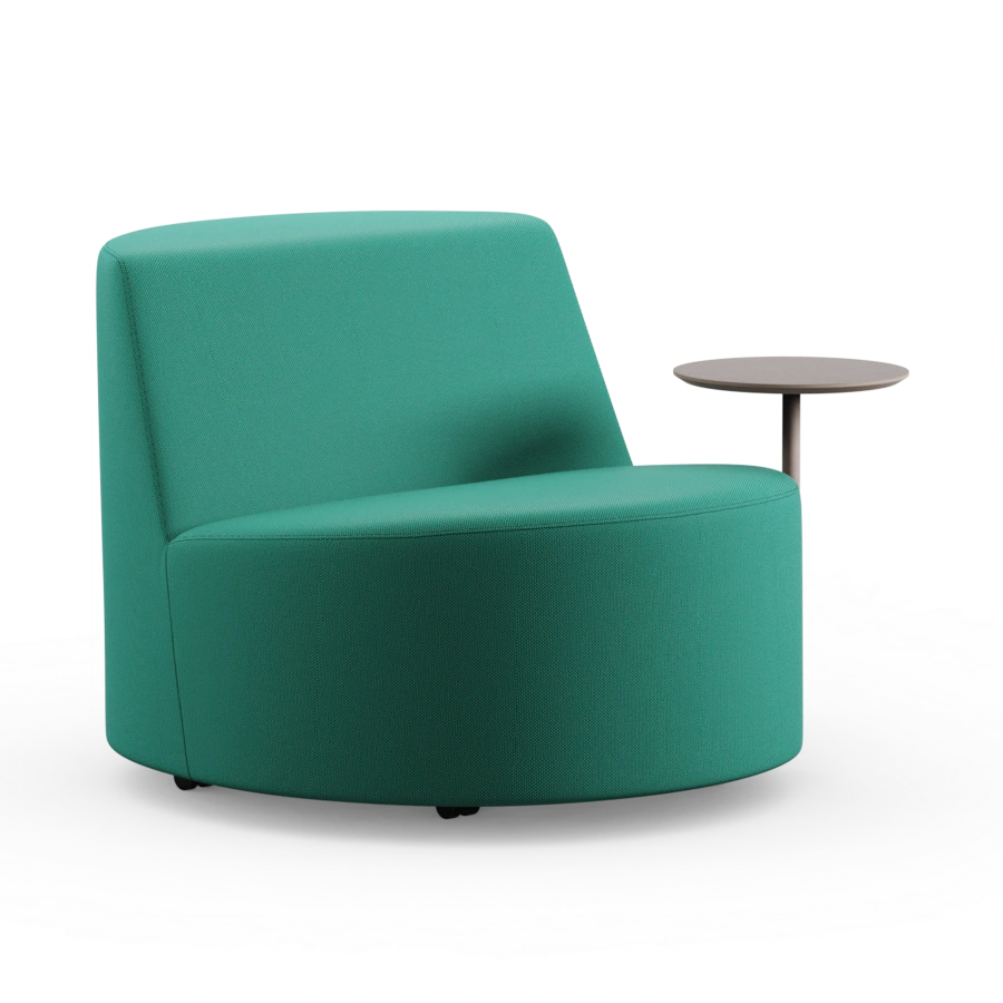 Bold Mobile Lounge Chair With Side Table