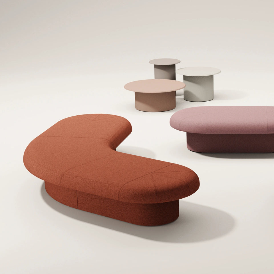 Drage Upholstered Curved Bench