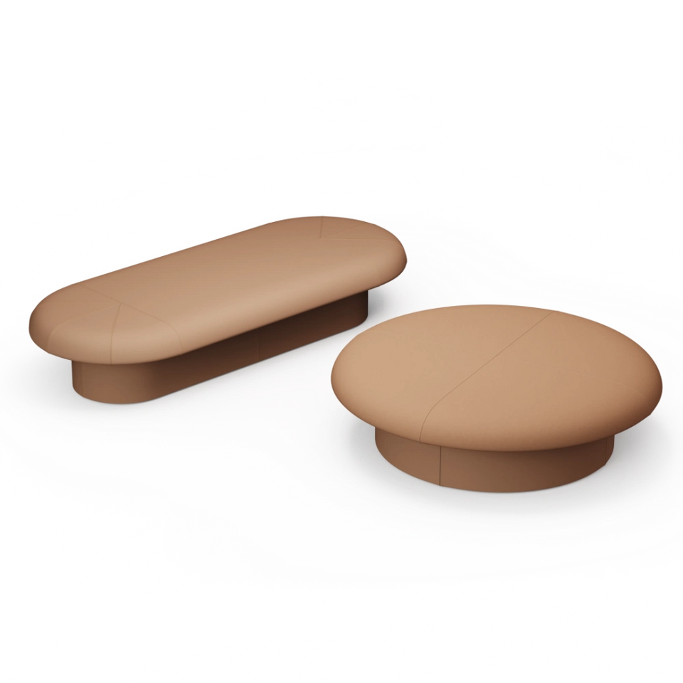 Drage Oval Upholstered Bench
