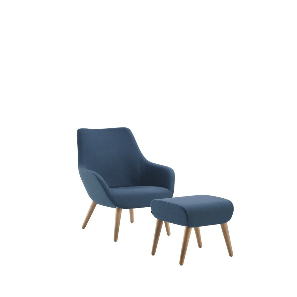 Lamy Lounge Chair Wood Dowel Base