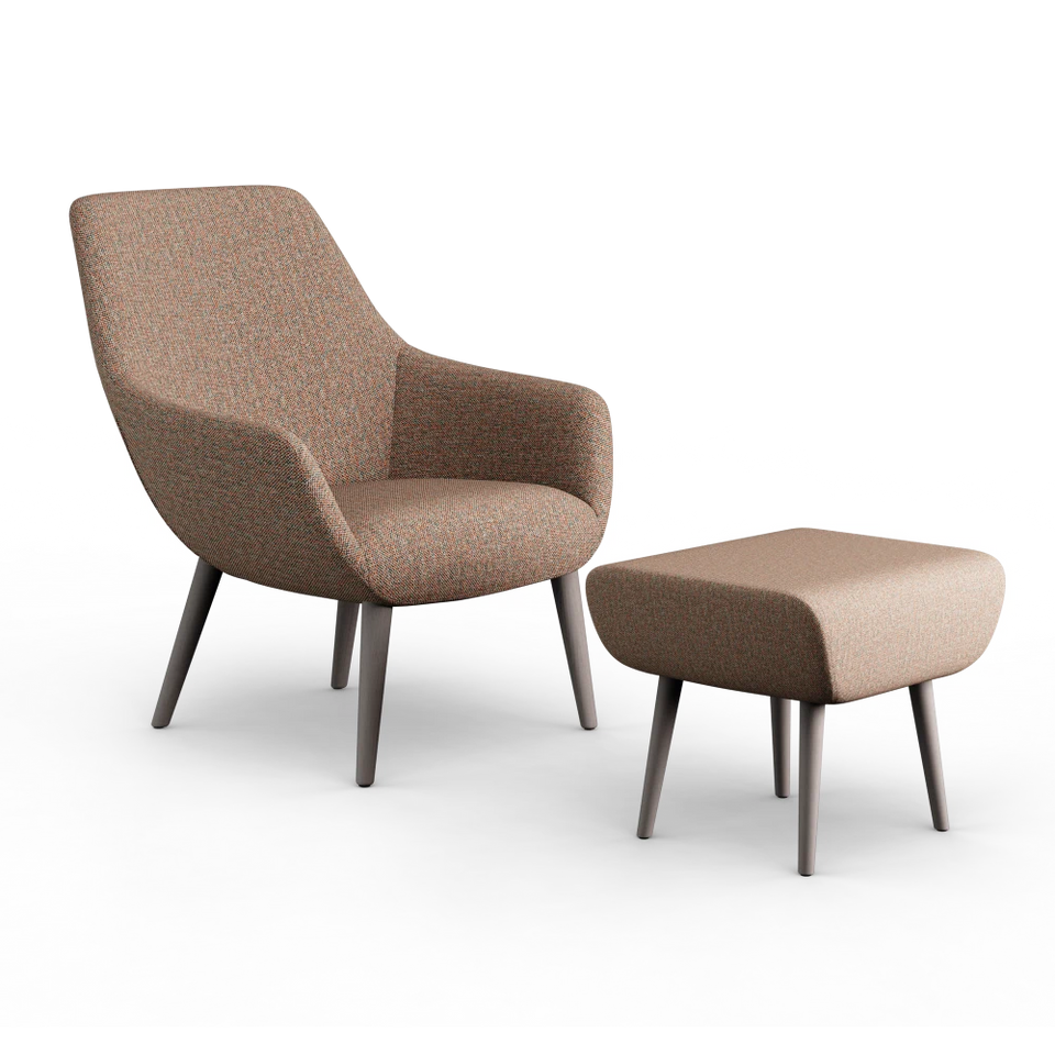 Lamy Lounge Chair Wood Dowel Base