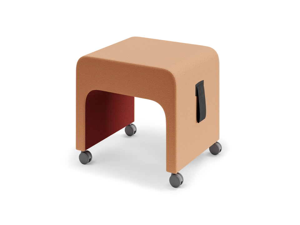 May Mobile Upholstered Stool