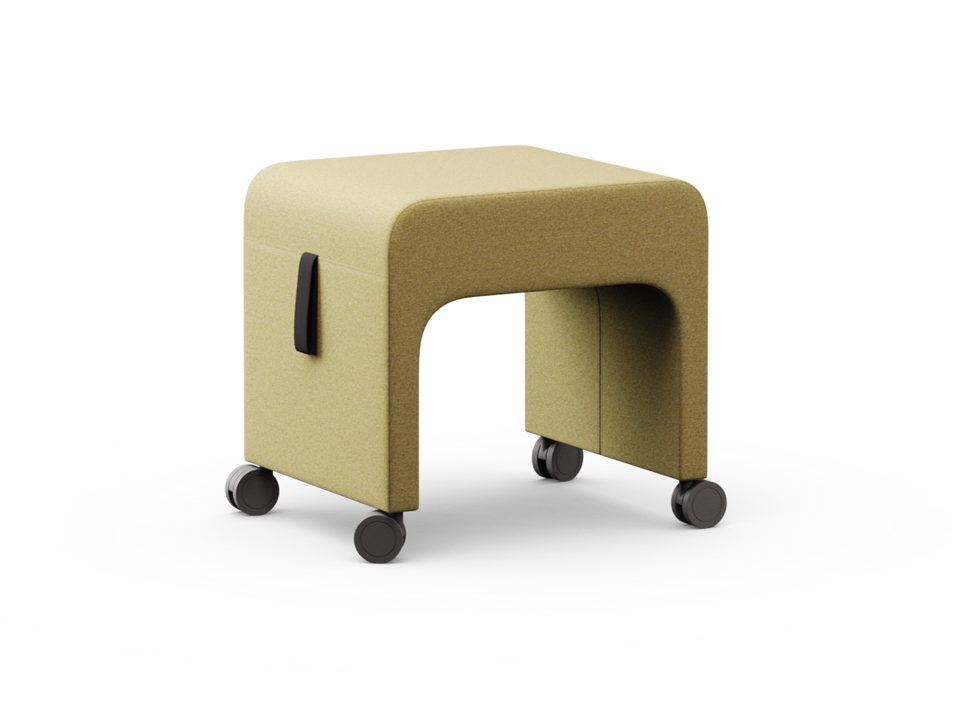 May Mobile Upholstered Stool