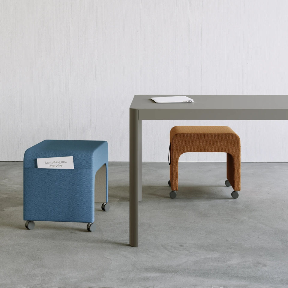 May Mobile Upholstered Stool
