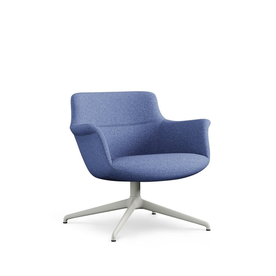 Rego Swivel Lounge Chair - Metal Base
