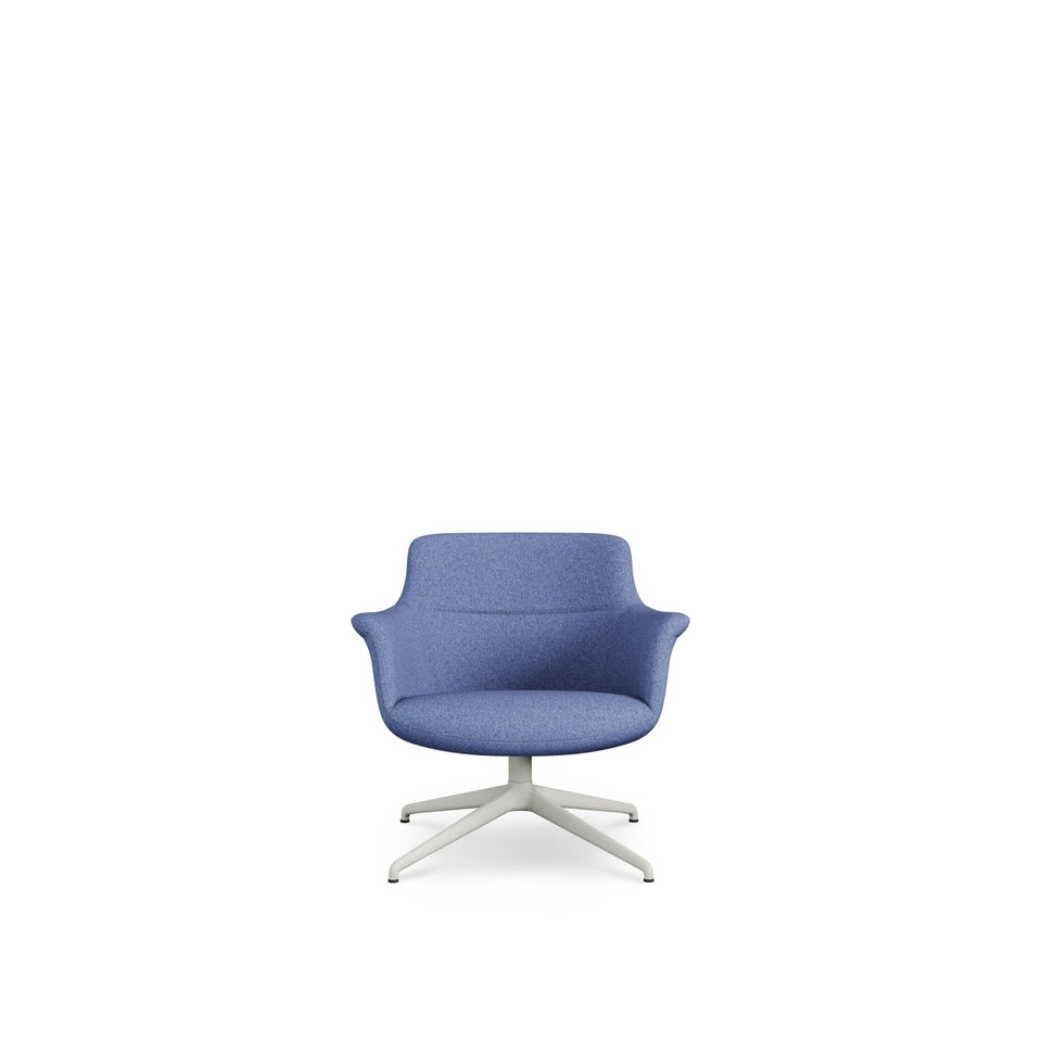 Rego Swivel Lounge Chair - Metal Base