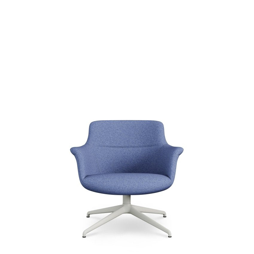 Rego Swivel Lounge Chair - Metal Base