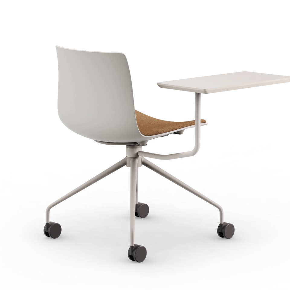 Rest Chair With Writing Tablet On Casters