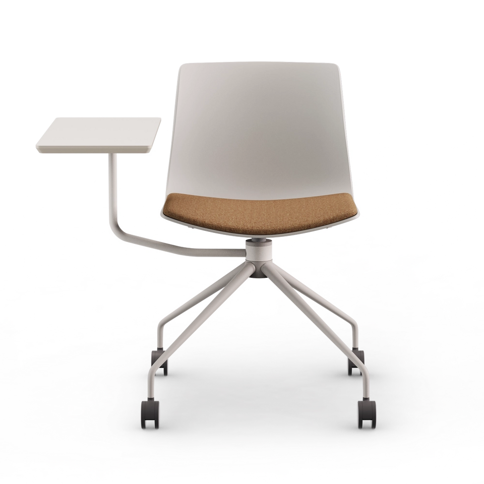 Rest Chair With Writing Tablet On Casters