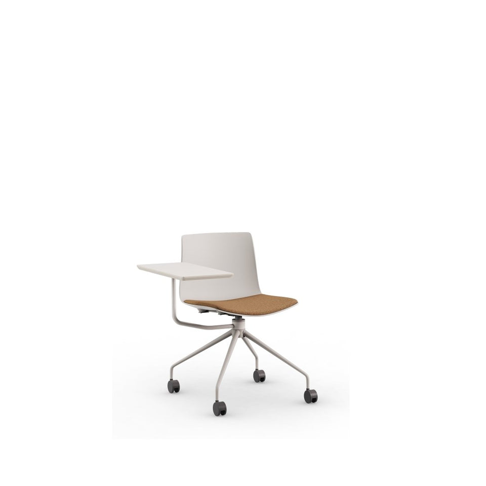Rest Chair With Writing Tablet On Casters