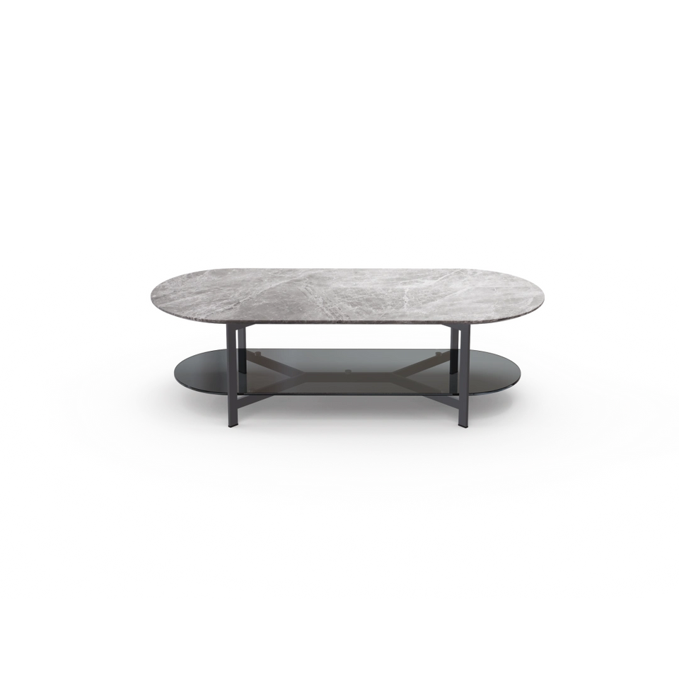 Theo Two-Tier Racetrack Coffee Table