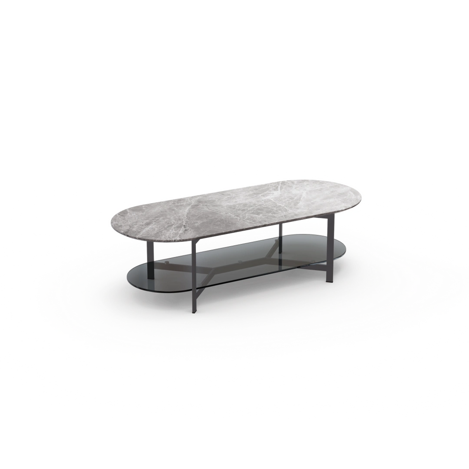 Theo Two-Tier Racetrack Coffee Table