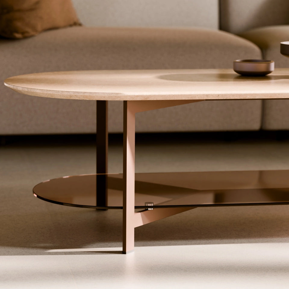 Theo Two-Tier Racetrack Coffee Table