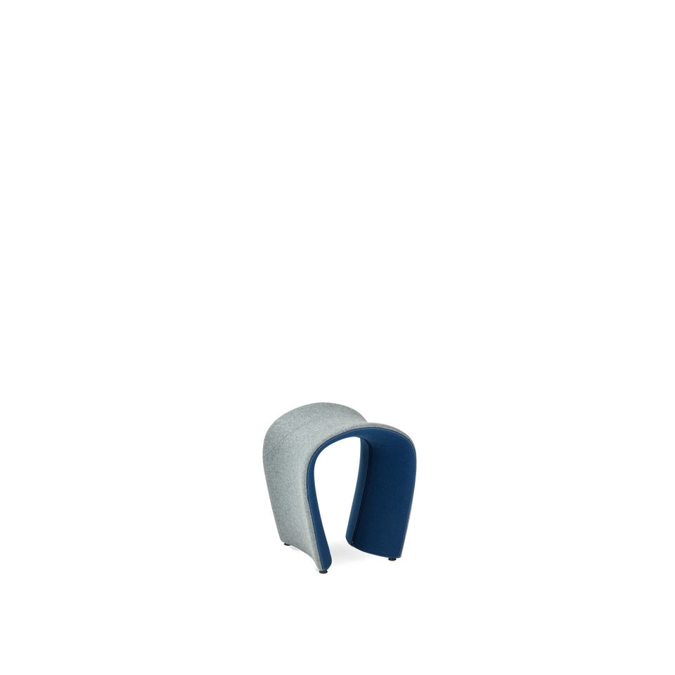 Zenger Curved Upholstered Stool