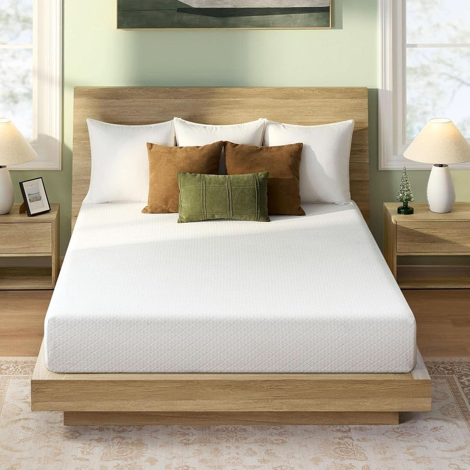 Twin TenInch Gel Memory Foam Mattress Certi PUR Certified