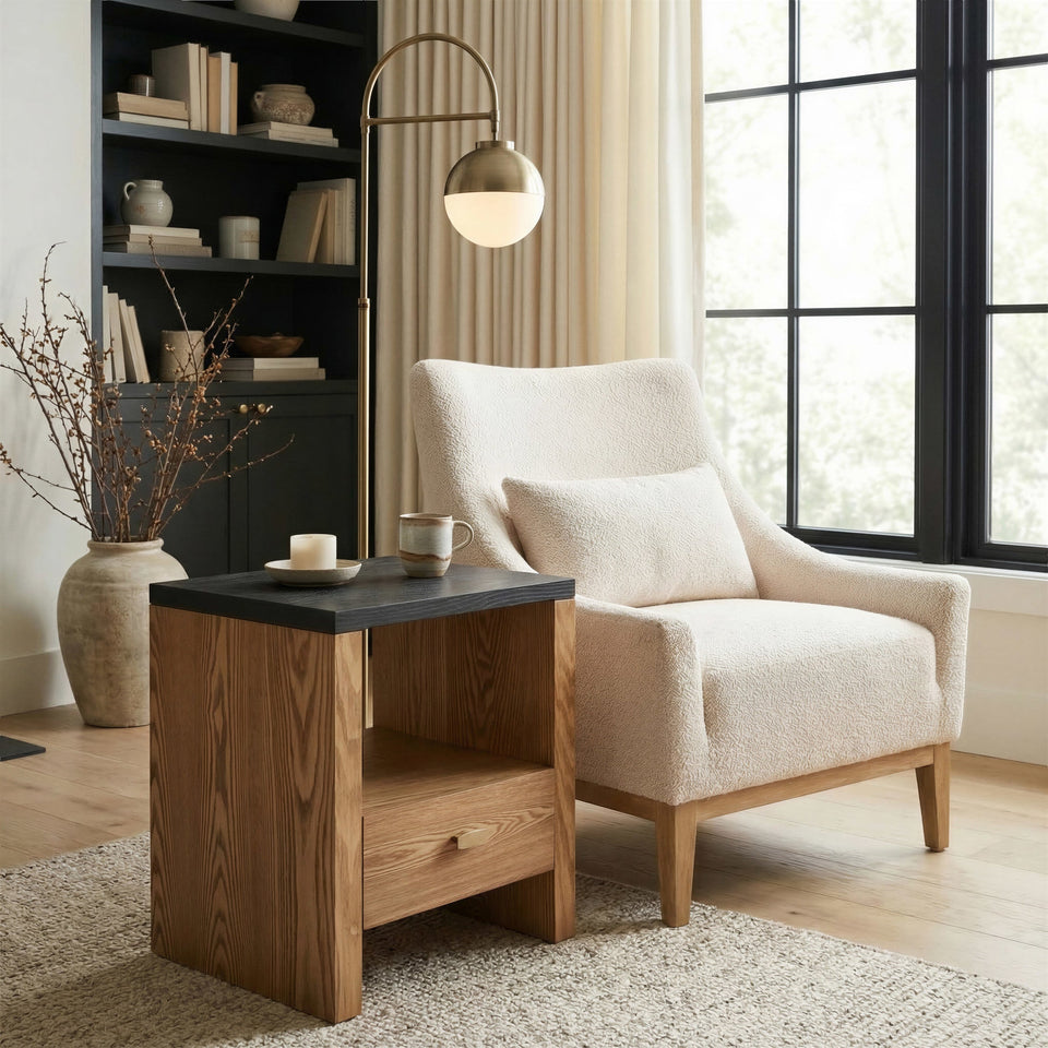 Natt Side Table Black