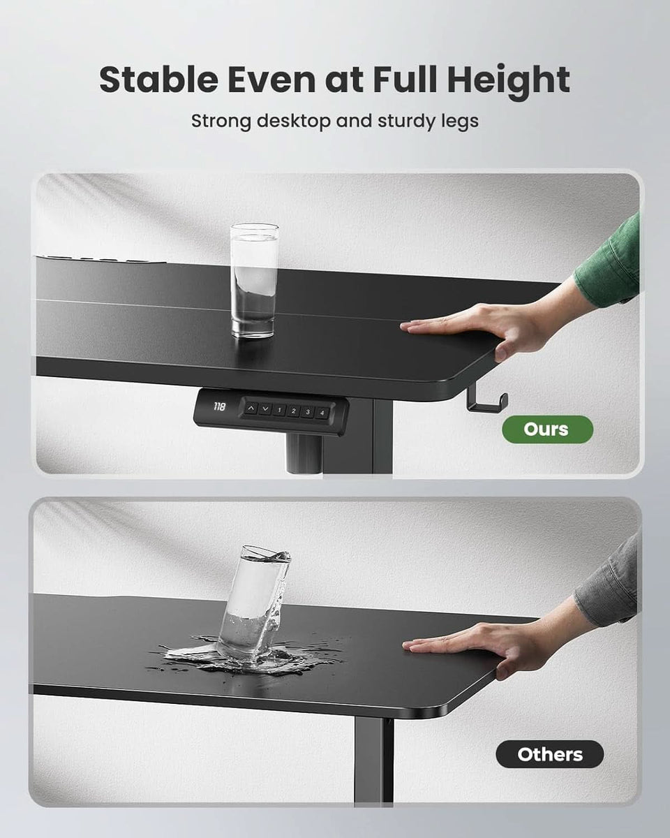 Electric Adjustable Standing Desk 48x24 With Memory Presets