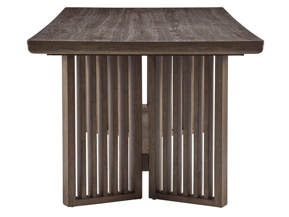 Kavanaugh - Trestle Dining Table - Weathered Kona Brown