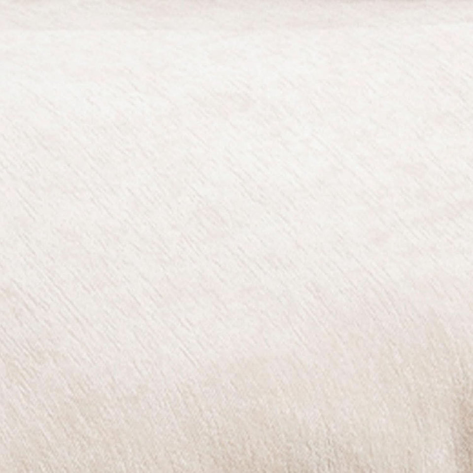 Beige Upholstered Oversized Chair With Ottoman Chenille